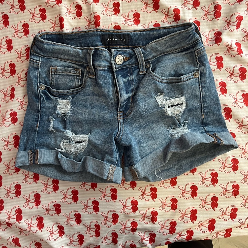 Aeropostale Blue Jean Shorts